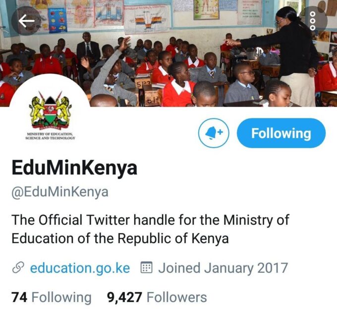Official twitter account for the Ministry of Education.