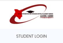 kuccps student portal Login