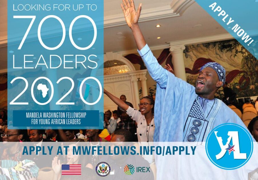 Apply Now for the 2020 Mandela Washington Fellowship; details