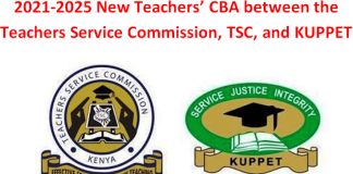 TSC and KUPPET November, 2019, retreat in Naivasha; This is what was discussed concerning the new 2021-2025 Teachers' CBA