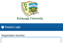 How to Log in to Kirinyaga University Students Portal online, for Registration, E-Learning, Hostel Booking, Fees, Courses and Exam Results