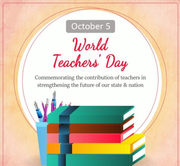 World Teachers' Day held annually on October, 5