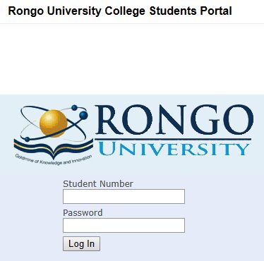 How to Log in to Rongo University Students Portal, for Registration, E-Learning, Hostel Booking, Fees, Courses and Exam Results