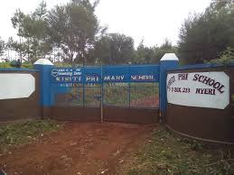 Primary schools in Nyeri County; School name, Sub County location, number of Learners