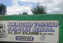 Primary schools in Kericho County; School name, Sub County location, number of Learners
