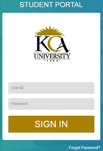 How to Log in to KCA University Students Portal online, for Registration, E-Learning, Hostel Booking, Fees, Courses and Exam Results