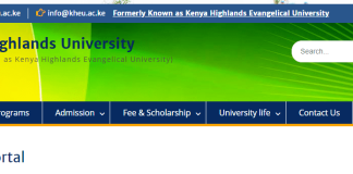 How to Log in to Kenya Highlands University Students Portal online, for Registration, E-Learning, Hostel Booking, Fees, Courses and Exam Results