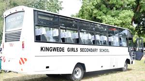 Bus belonging to Kingede Secondary School; One of the Extra County Schools in Kwale County