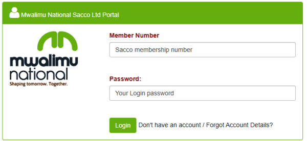 Mwalimu National SACCO members portal login, website and how to join