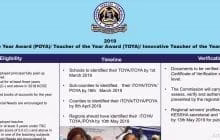 Here are the 2019 National iTOYA, TOYA, and POYA winners plus their details and achievements: TSC News 1 Here are the 2019 National iTOYA, TOYA, and POYA winners plus their details and achievements: TSC News