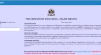 The TSC portal https://tsconline.tsc.go.ke/site/index for filling wealth returns online