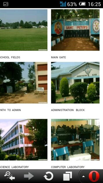 Pictorial view of student's life and times at St Peter's Mumias Boys' High School.