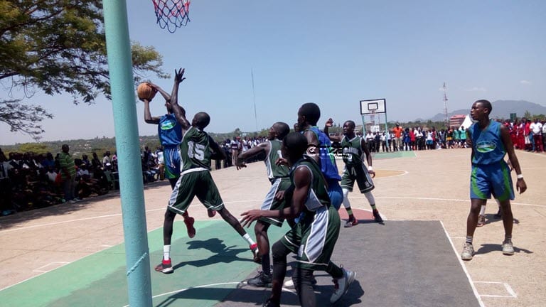 Part of the action in basketball at the 2019 Nyanza Region Secondary Schools Sports Association, NRSSSA, term one championship that was held at Homa Bay High School. Schools are priming themselves for the 2020 edition.