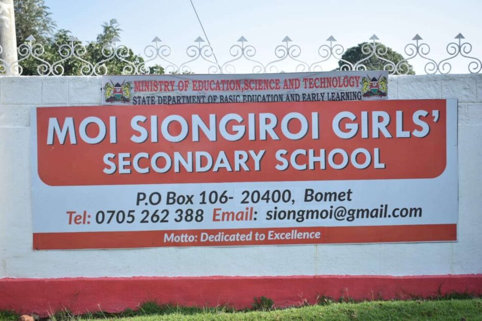 Moi Siongiroi Girls’ Secondary School’s KCSE Results, KNEC Code, Admissions, Location, Contacts, Fees, Students’ Uniform, History, Directions and KCSE Overall School Grade Count Summary