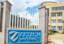 Zetech University student admission list and KUCCPS list pdf download.