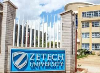 Zetech University student admission list and KUCCPS list pdf download.
