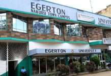 Egerton University Students' admission letters