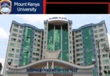 Mount Kenya University (MKU) student admission letter and KUCCPS pdf list download