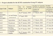 Timelines for the 2020 KCSE Practical/ Project Based Examinations.