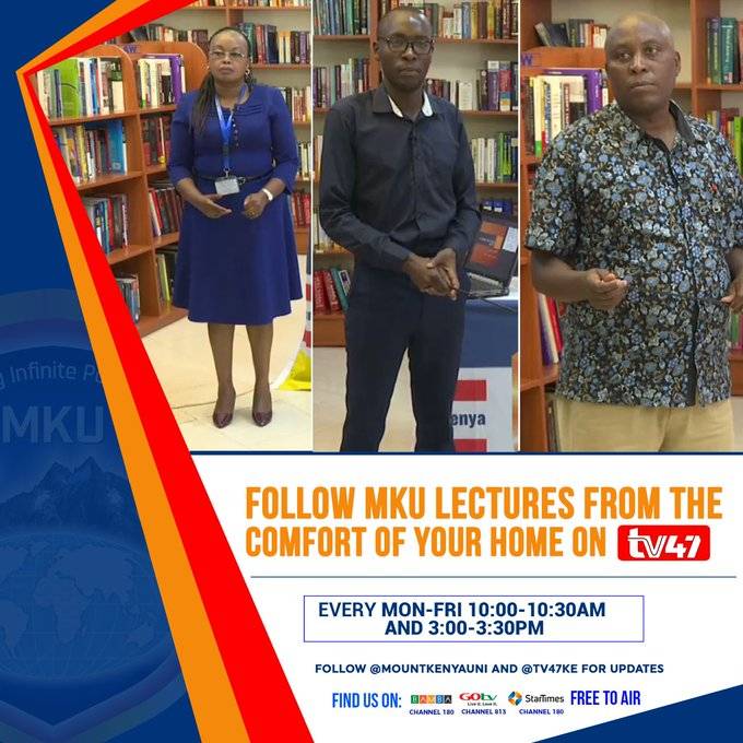 Mount Kenya University, MKU, Online Lectures and Learning platforms