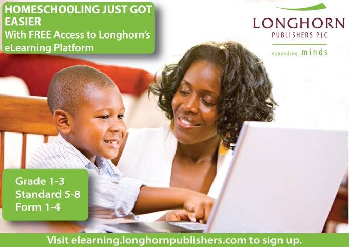 Home schooling: Longhorn publishers offers free Online Learning materials for students and teachers- See how
