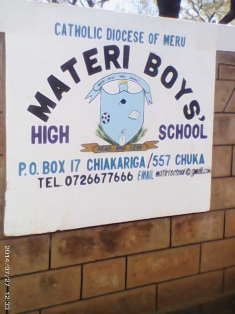 Materi Boys High School; full details, KCSE Results Analysis, Contacts, Location, Admissions, History, Fees, Portal Login, Website, KNEC Code