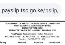 The P9 Form. TSC teachers P9 form online.