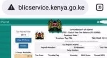 P9 form for Public servants from the public service payroll portal https://www.ghris.go.ke/ portal: County and national government employees