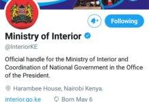 Official twitter account for the Ministry of Interior.