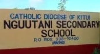 Nguutani Secondary School’s KCSE Results, KNEC Code, Admissions, Location, Contacts, Fees, Students’ Uniform, History, Directions and KCSE Overall School Grade Count Summary