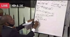 Mathematics Updated Notes Form 1 to 4 1 Embakasi East MP Babu Owino during his Maths lesson on Facebook. He has promised to live stream more lessons in Mathematics and Chemistry in coming weeks.