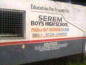 Read more about the article Serem Boys High School ; full details, KCSE  Analysis, Contacts, Location, Admissions, History, Fees, Portal Login, Website, KNEC Code
