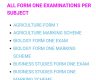 End term 1 to 3 exams for all forms plus marking schemes