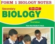 BIOLOGY FORM ONE NOTES FOR HIGH SCHOOLS