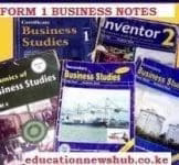 Business Studies Topical Questions And Answers (F1-4) 1 BUSINESS STUDIES FORM ONE FREE NOTES FOR ALL TOPICS. READ NOW.