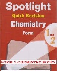 FREE FORM ONE CHEMISTRY NOTES. READ, PRINT OR DOWNLOAD
