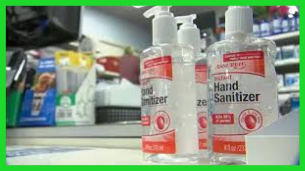 Hand sanitizers for use in Kenya. KEBS has banned the use of 8 hand sanitizers for being substandard.