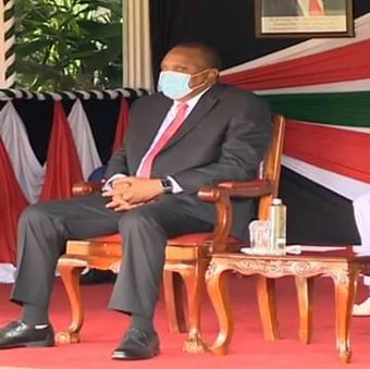 President Uhuru Kenyatta during this year's Madaraka Day celebrations. The president has asked the ministry of education to fast track the reopening of schools.