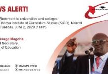 2019 kcse CANDIDATES TO KNOW THEIR KUCCPS PLACEMENT RESULTS TODAY.