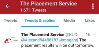 Placement results for 2019 KCSE candidates to be released on Tuesday. KUCCPS has indicated. See this screen shot.