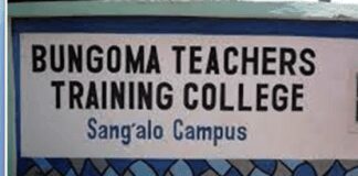 Bungoma Teachers Training College details.