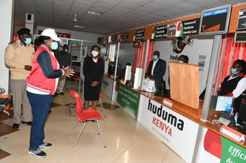 Huduma office in Nairobi . The offices have now been re-opened.