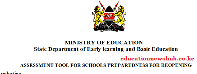 Reopening of schools; Ministry to assess level of preparedness by all schools.