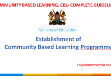 Community Based Learning, CBL, guidelines for all stake holders.