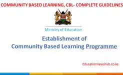 Community Based Learning, CBL, guidelines for all stake holders.