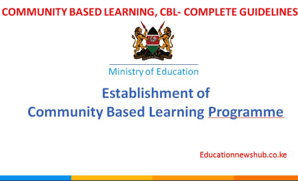 Community Based Learning, CBL, guidelines for all stake holders.
