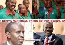 The Kenya National Union of Teachers, KNUT, details.