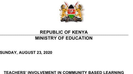 Payment of teachers’ salaries by TSC not pegged on CBL- Education Ministry clarifies