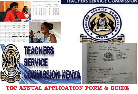 TSC annual application form and how to apply for the leave.