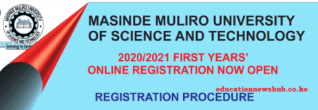 Masinde Muliro university 2020/2021 Student online registration